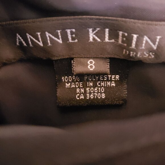 Anne Klein Black Tiered Sleeveless Cocktail Dress Size 8 EUC - Picture 6 of 6